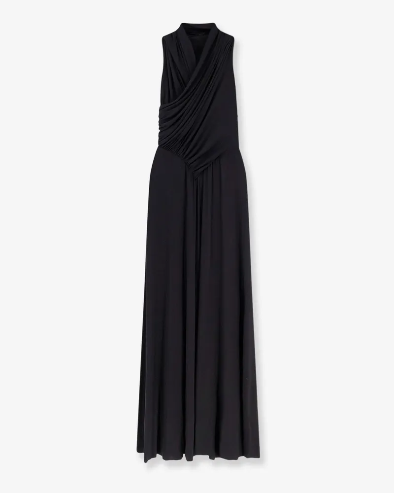 Alberta Ferretti Satin long dress -  - gender_Woman Black