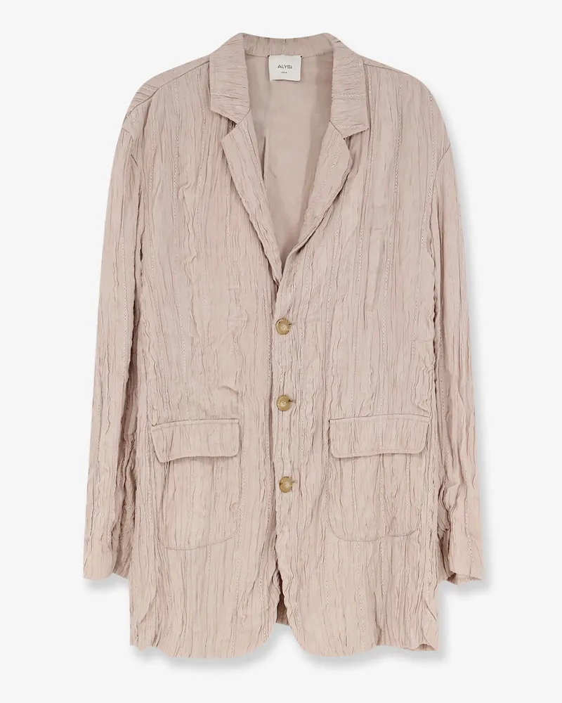 ALYSI Wrinkled viscose blazer -  - gender_Woman Beige