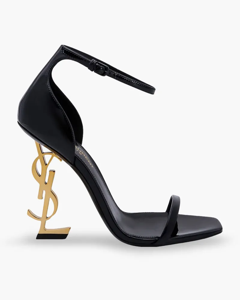 Saint Laurent Opyum patent leather sandals -  - gender_Woman Black
