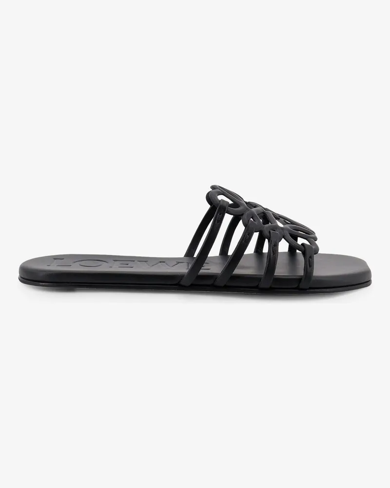 Loewe Paula's Ibiza-Aangram Petal leather sandals -  - gender_Woman Black