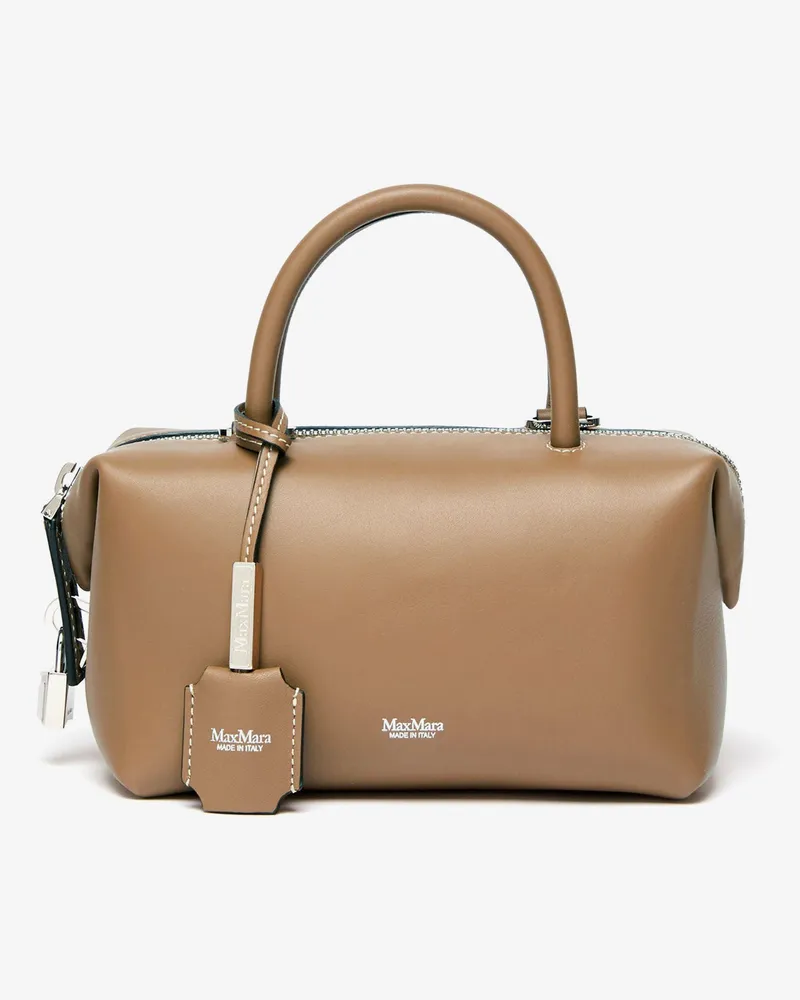 Max Mara Holdalls leather shoulder bag -  - gender_Woman Brown