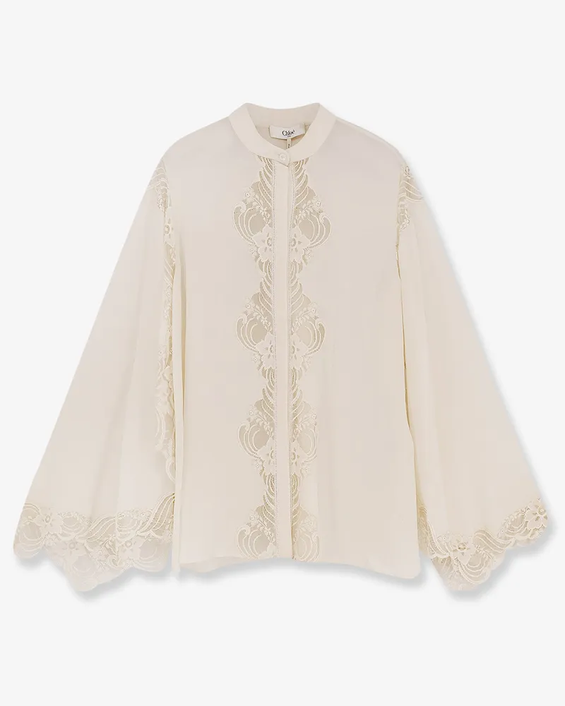 Chloé Biologic silk shirt -  - gender_Woman White