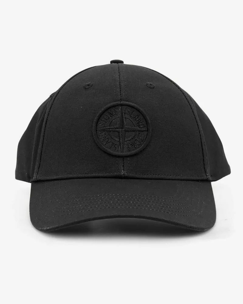 Stone Island Cotton hat with logo on the front -  - gender_Man Black