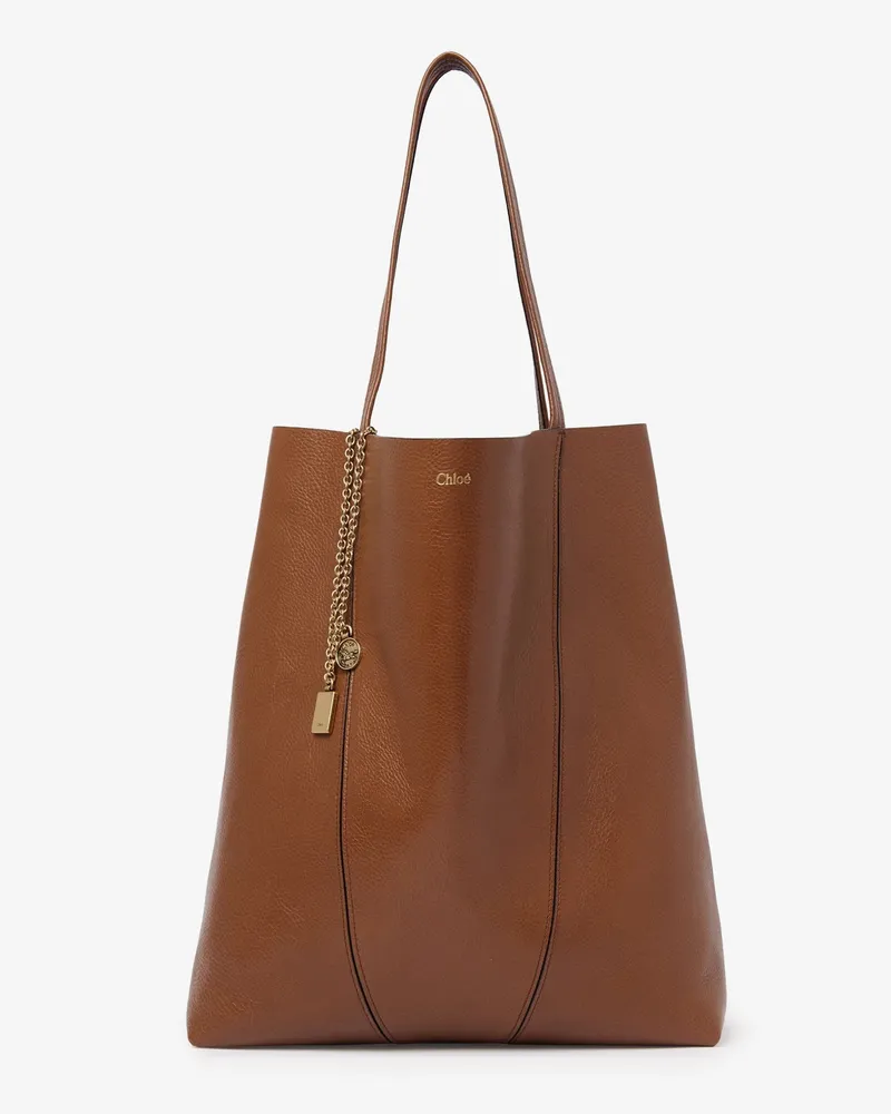 Chloé Chloé Spin leather shoulder bag -  - gender_Woman Brown