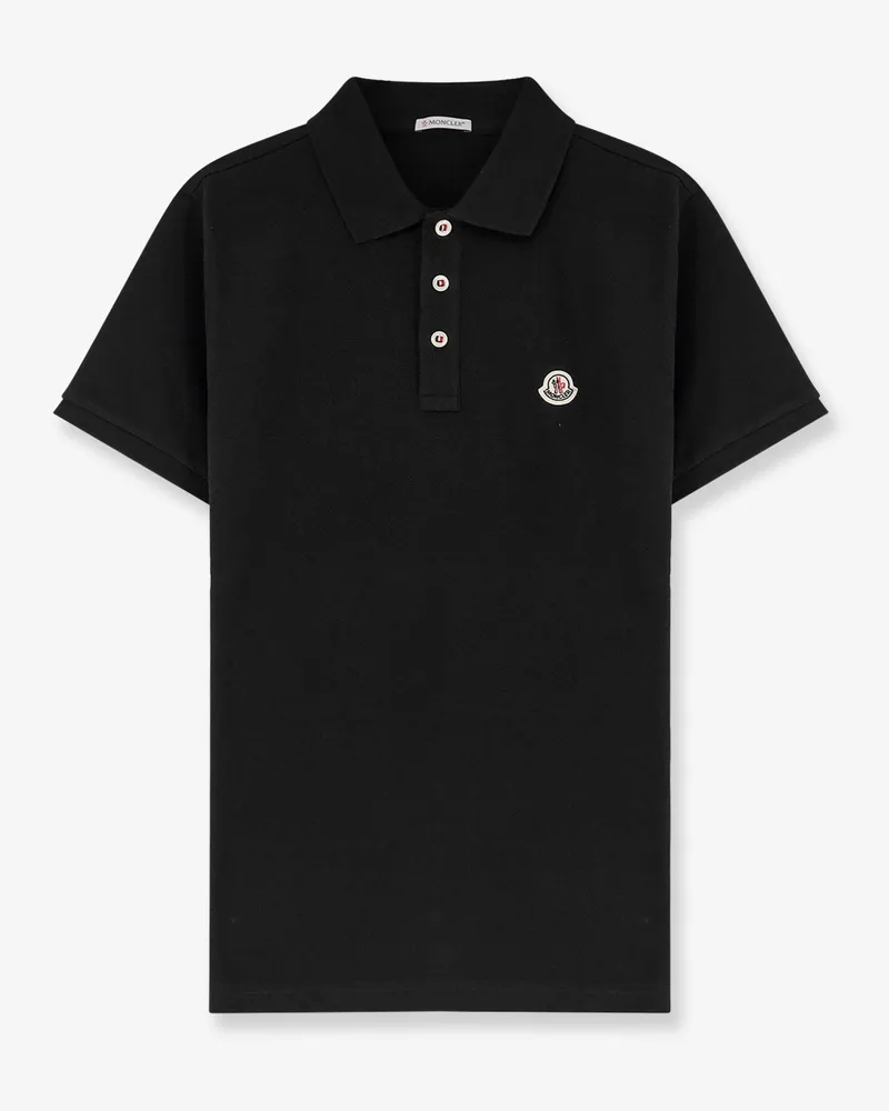 Moncler Cotton polo shirt -  - gender_Man Black