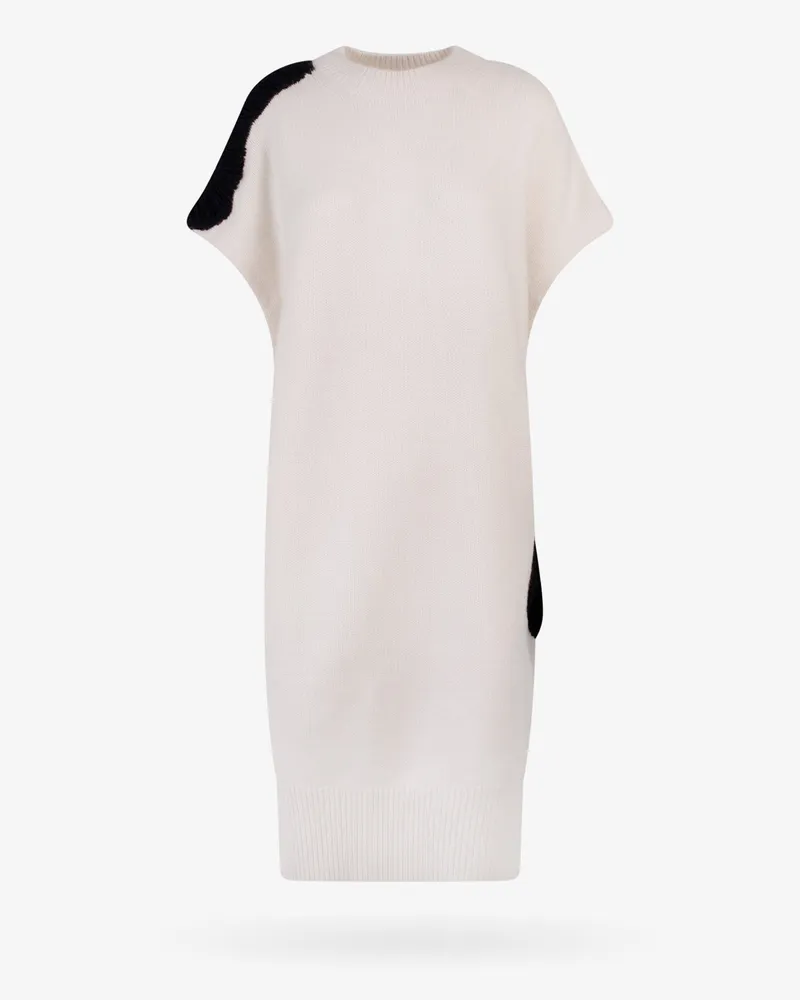 KRIZIA Ribbed wool and cashmere dress -  - gender_Woman White