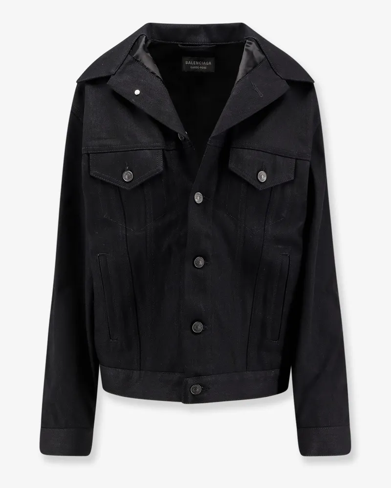 Balenciaga Standing denim jacket -  - gender_Woman Black