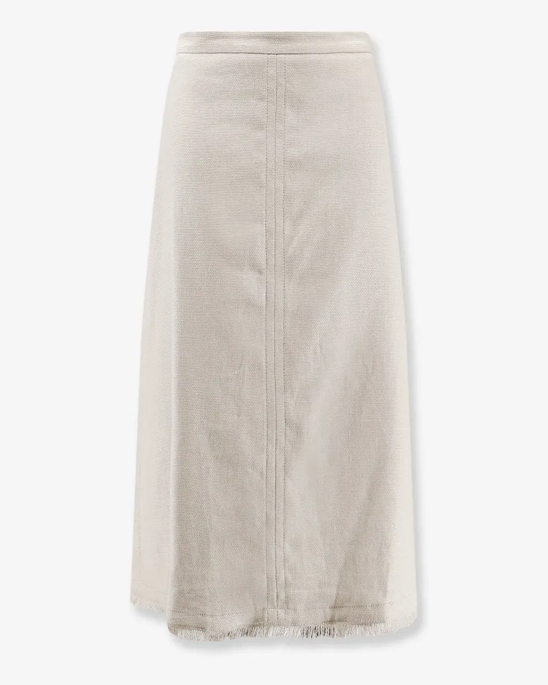 Max Mara Smmfiocchi linen and cotton skirt -  - gender_Woman Beige