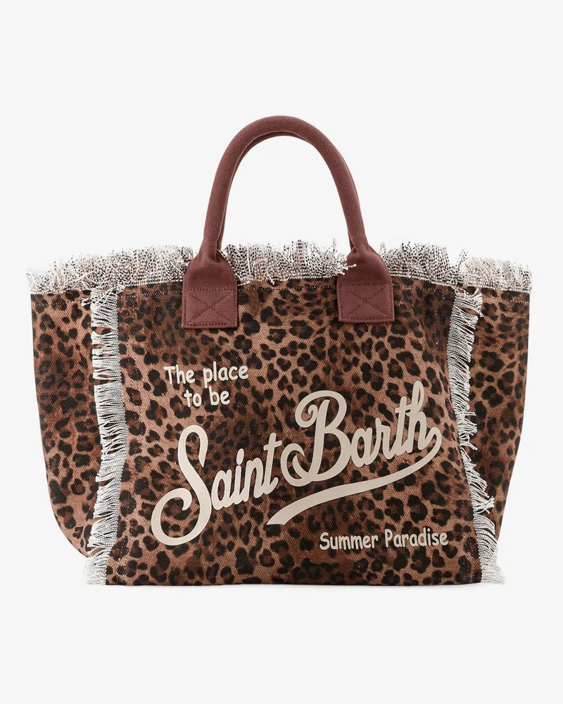 MC2 Saint Barth Vanity canvas shoulder bag with animal print -  - gender_Woman Animal