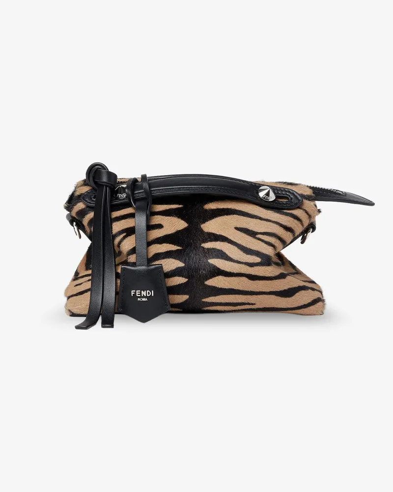 Fendi Boston handbag with tiger print in pony skin -  - gender_Woman Animal