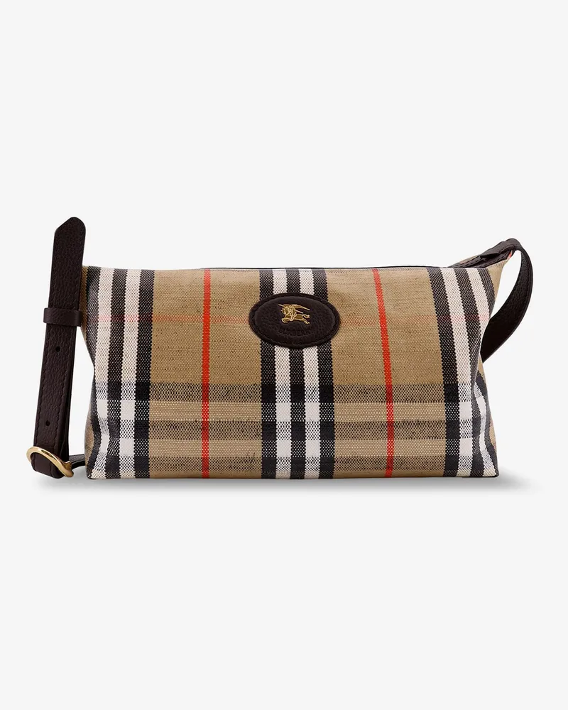 Burberry Highlands viscose, cotton and linen crossbody bag -  - gender_Man Beige