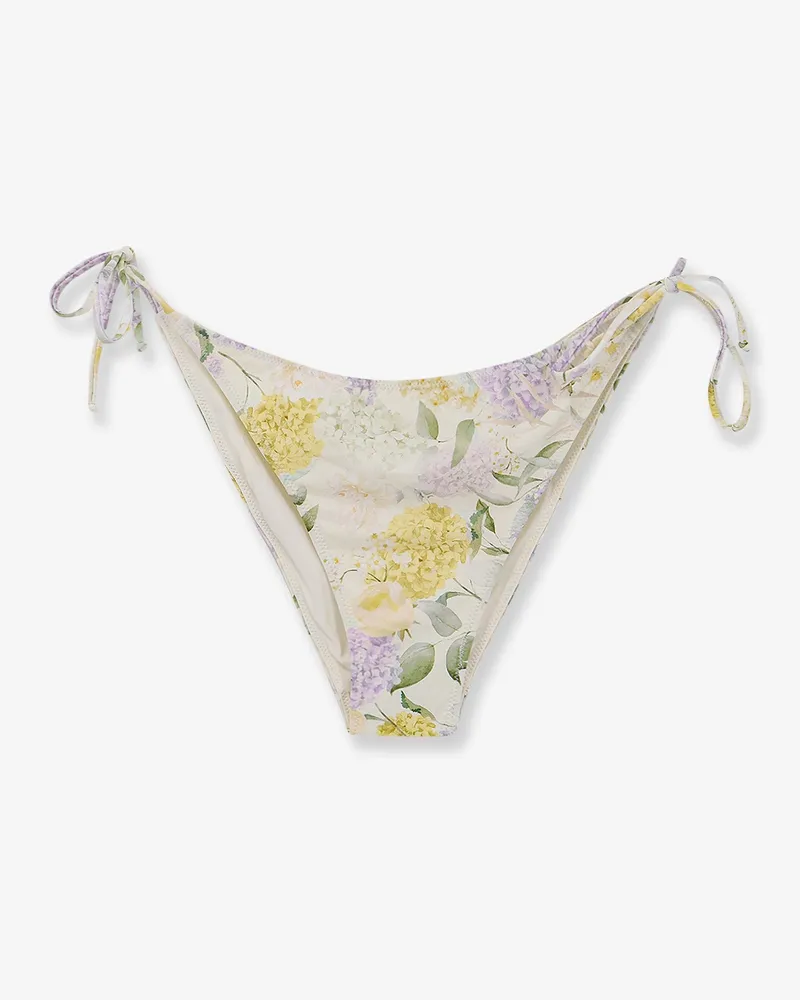 MC2 Saint Barth Virgo Bikini Slip with Lemony Flower print -  - gender_Woman Yellow