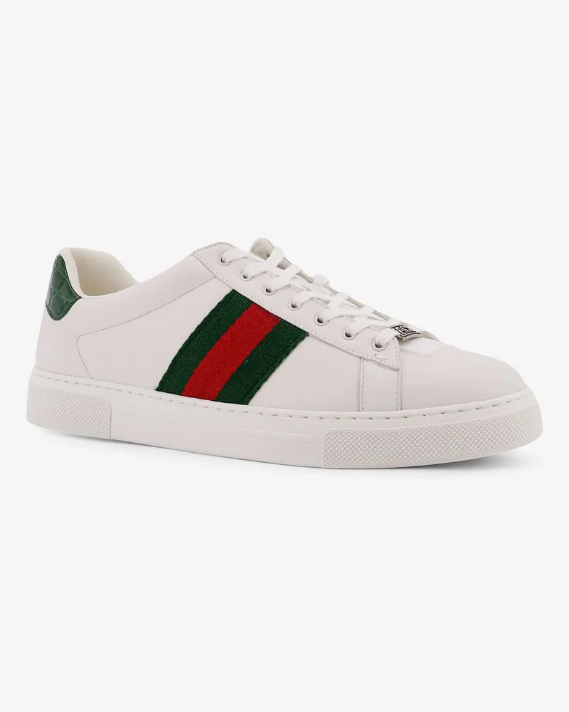 Gucci Sneakers ace in pelle con banda web laterale -  - gender_Man 