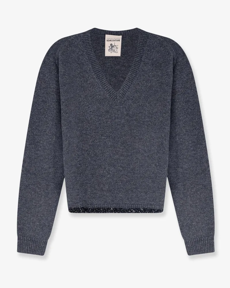 Semicouture Virgin wool and cashmere sweater -  - gender_Woman Grey
