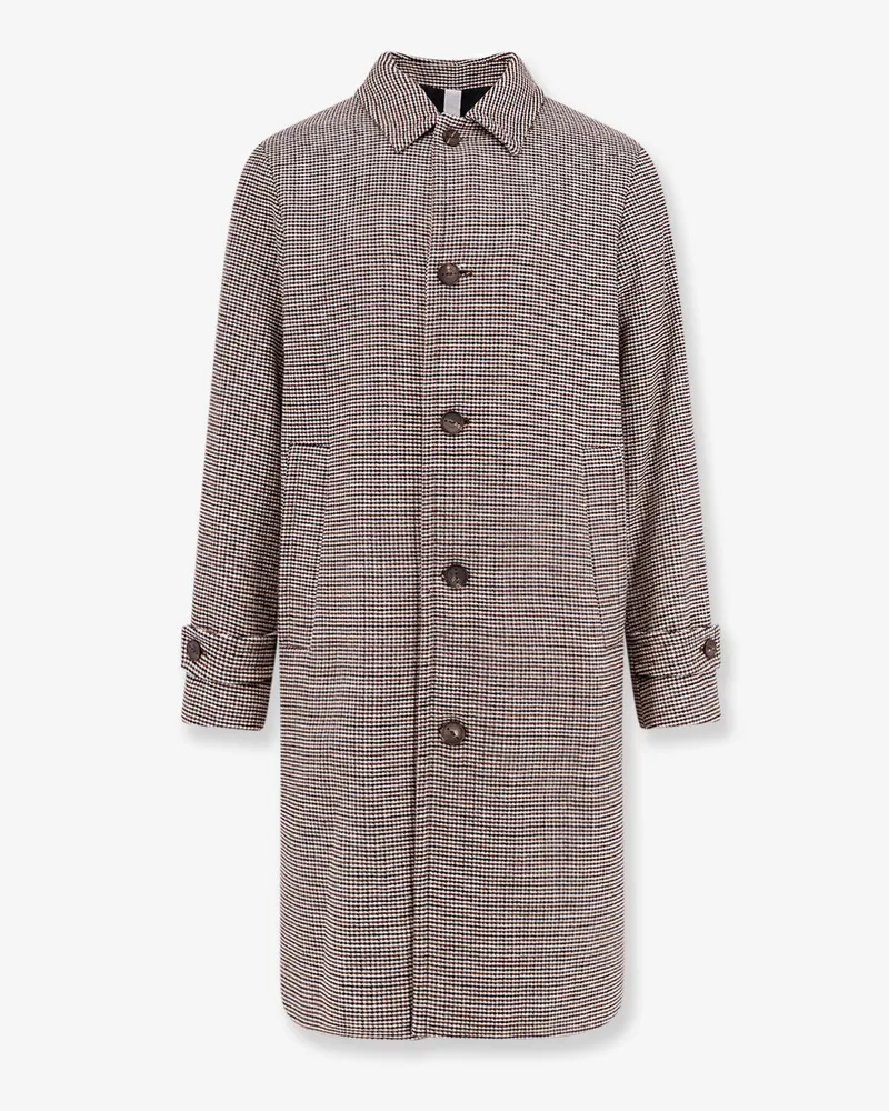 Hevò Loconia wool blend coat -  - gender_Man Brown