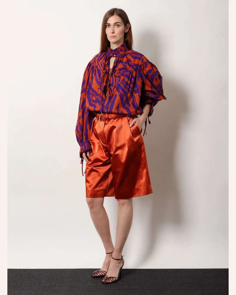 Dries van Noten Catya cotton shirt with Crushed Stripe print -  - gender_Woman Multicolor