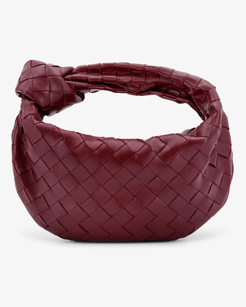 Bottega Veneta Mini Jodie leather handbag with Intrecciato motif -  - gender_Woman Red