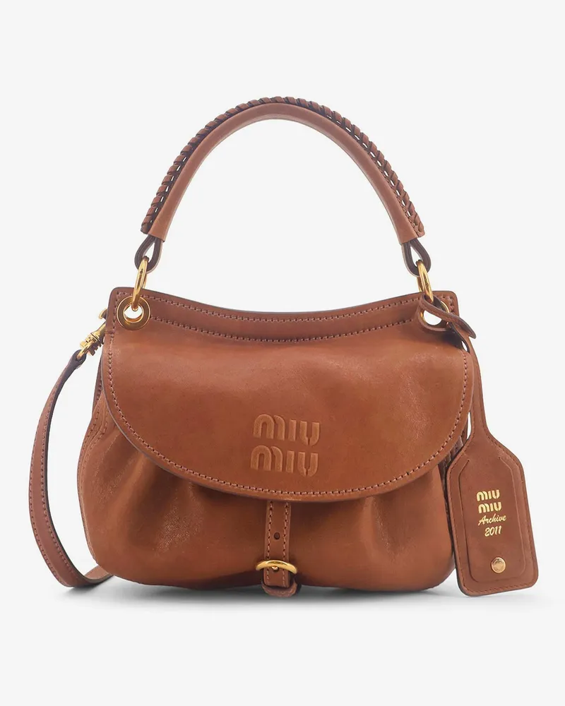 Miu Miu Rendez-vous leather handbag -  - gender_Woman Brown