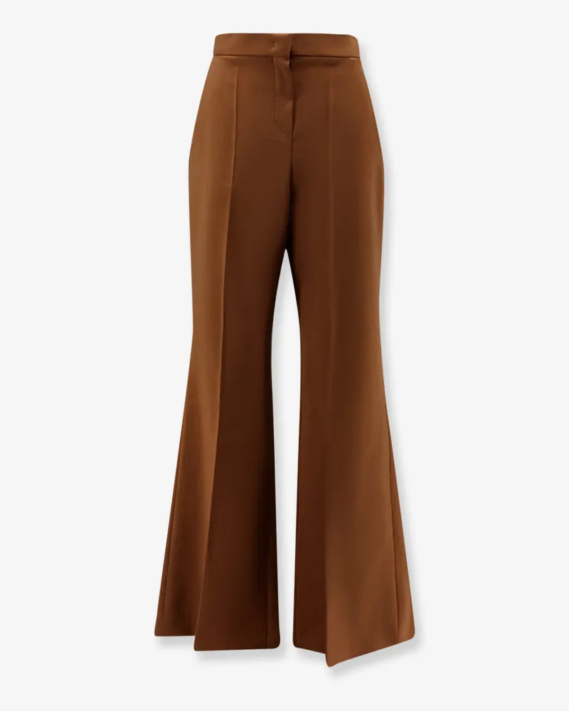 Fendi Wool and mohair trousers -  - gender_Woman Brown