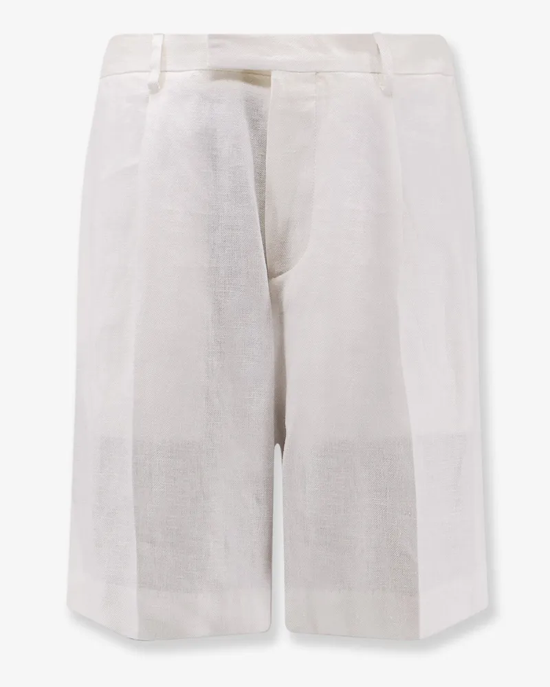 LARDINI Linen shorts -  - gender_Man White