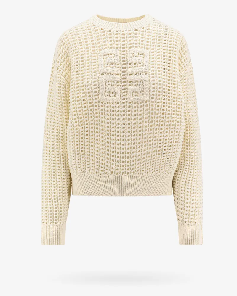 Givenchy Wool and cashmere perforated sweater -  - gender_Woman White