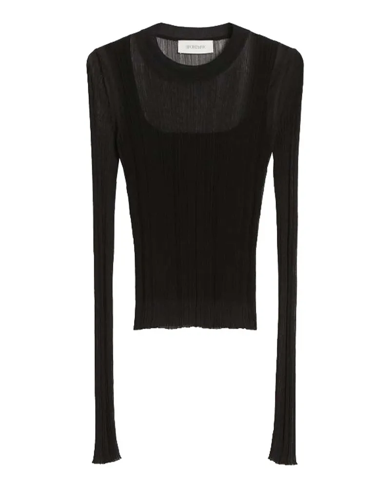 SPORTMAX Rundhalspullover - Schwarz Schwarz