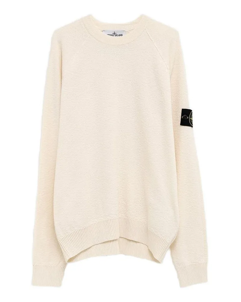 Stone Island Rundhalspullover - Weiß Weiß