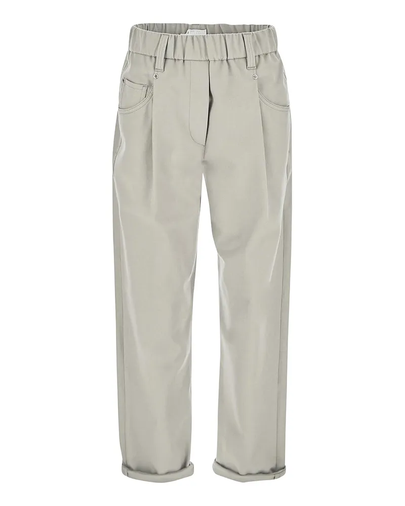 Brunello Cucinelli Casual Hose - Weiß Weiß
