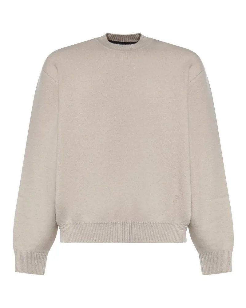 Jacquemus Rundhalspullover - Hellbeige Hellbeige