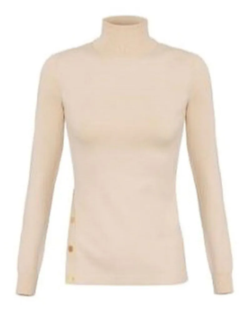 Elisabetta Franchi Rundhalspullover - Weiß Weiß