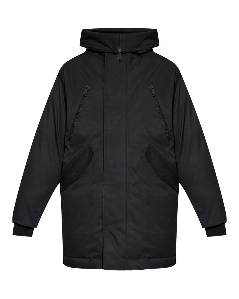 Dsquared2 Knielanger Mantel - Schwarz Schwarz