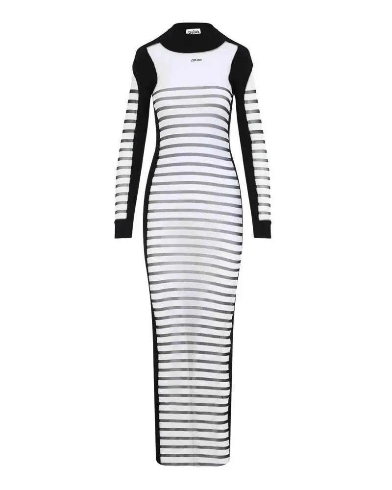 Jean Paul Gaultier Maxikleid - Weiß Weiß