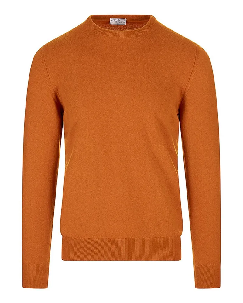 Fedeli Rundhalspullover - Orange Orange