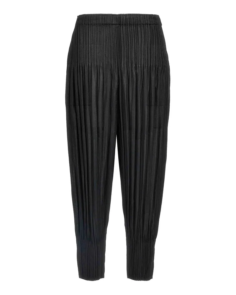 Issey Miyake Casual Hose - Schwarz Schwarz