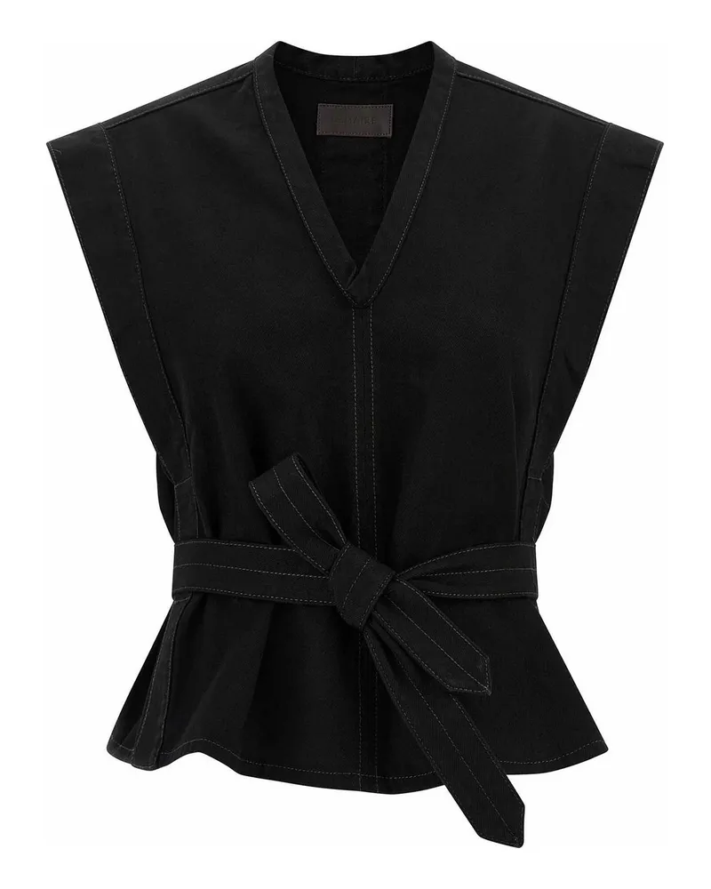 Christophe Lemaire Weste - Schwarz Schwarz