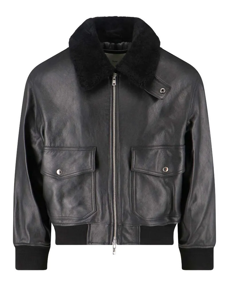 Dunst Lederjacke - Schwarz Schwarz