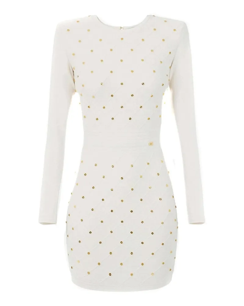 Elisabetta Franchi Kurzes Kleid - Weiß Weiß