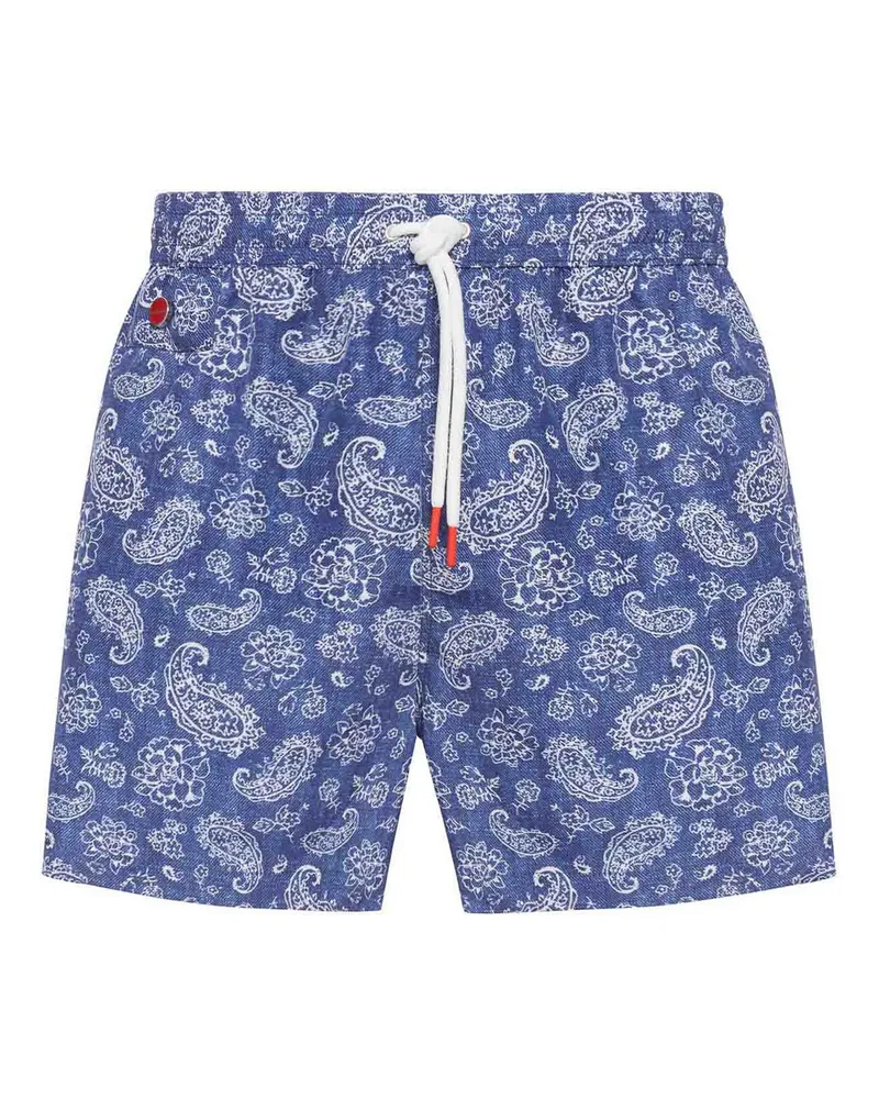 Kiton Badeanzug - Blau Blau