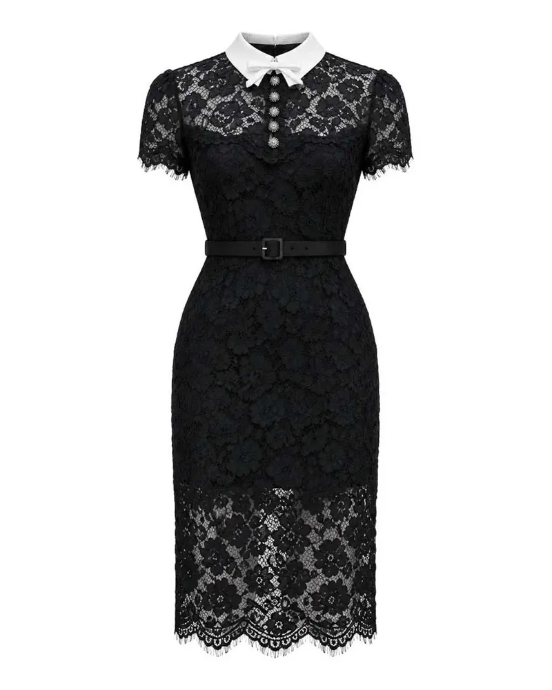 Self-Portrait Maxikleid - Schwarz Schwarz