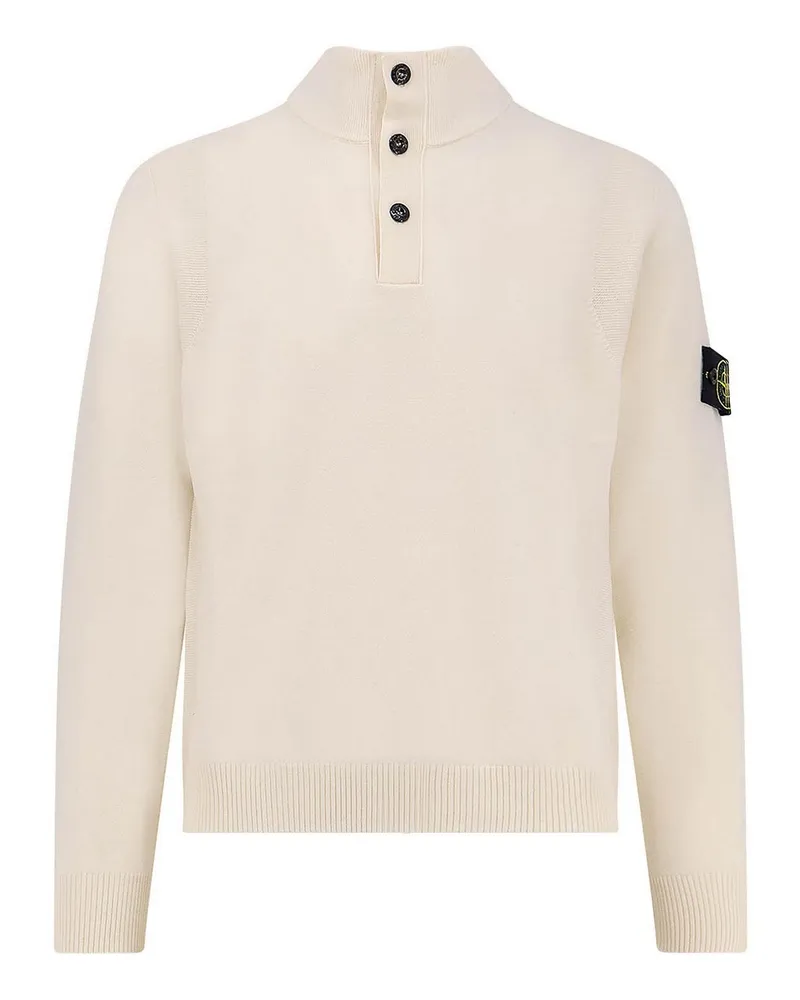 Stone Island U-Boot-Pullover - Weiß Weiß