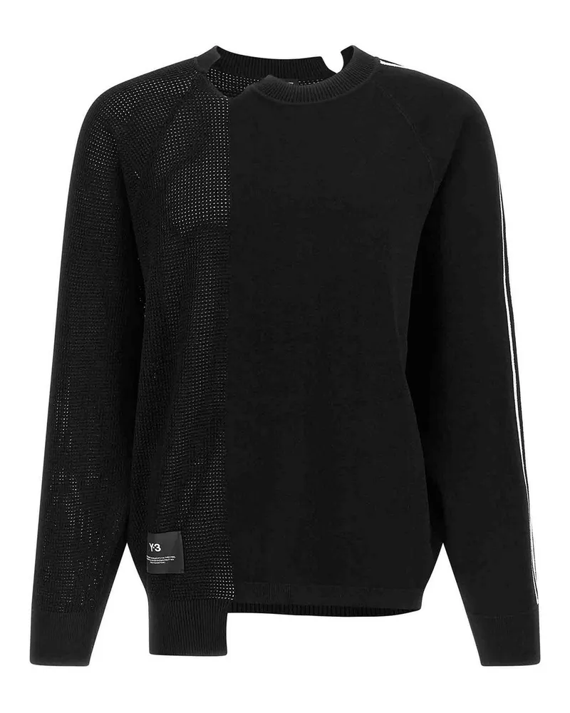 Y-3 Rundhalspullover - Schwarz Schwarz