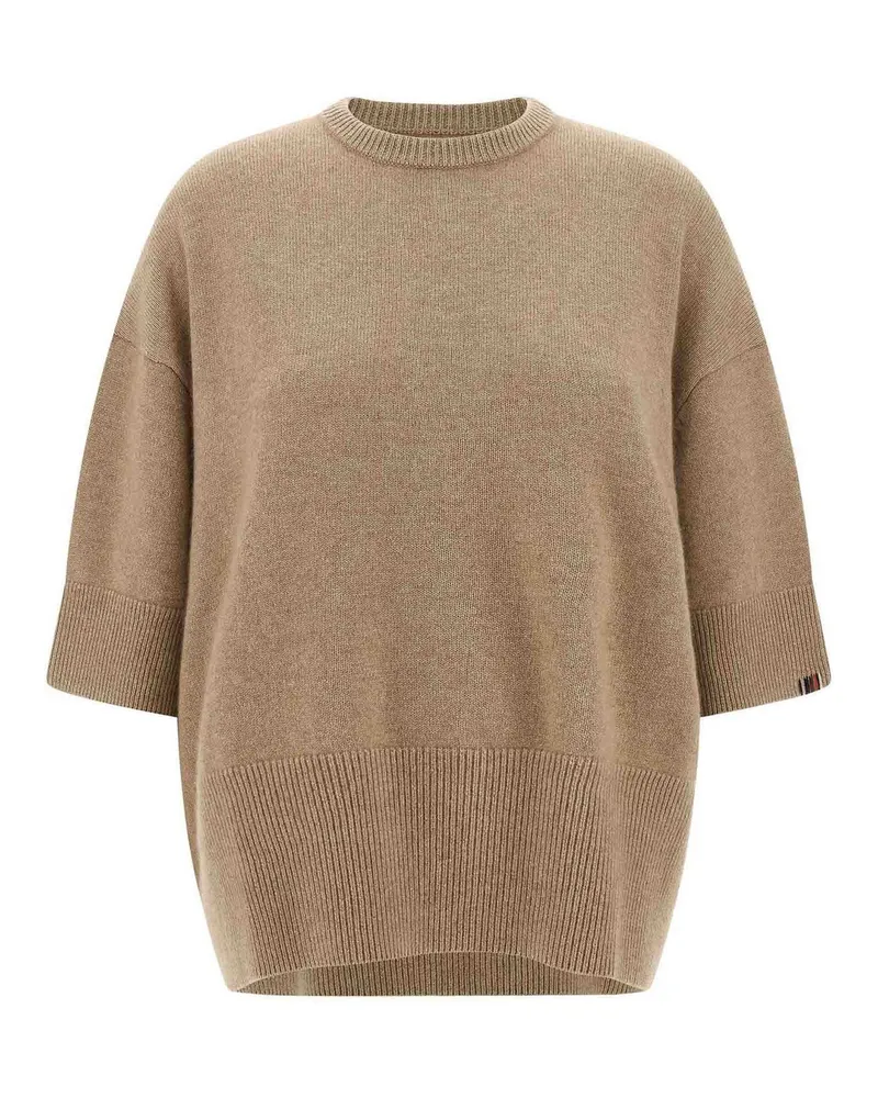 extreme cashmere Rundhalspullover - Beige Beige