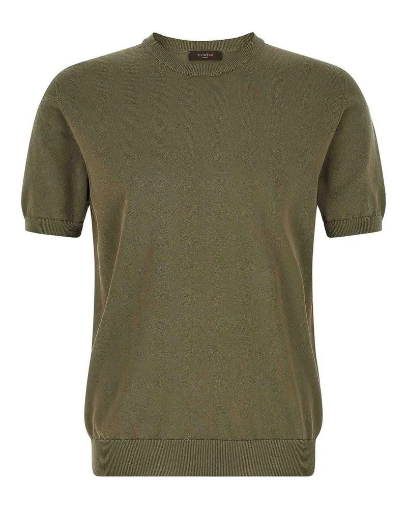 Zanone Rundhalspullover - Grün Grün