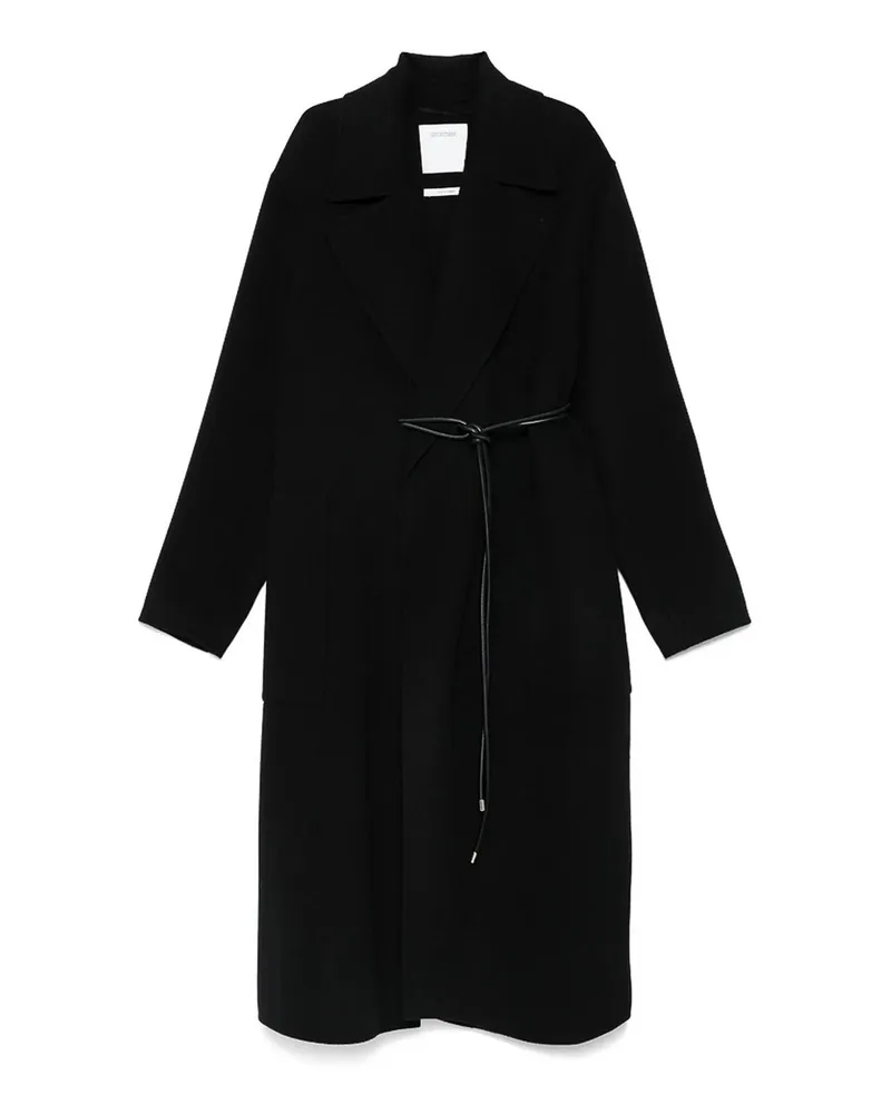 SPORTMAX Kurzer Mantel - Schwarz Schwarz