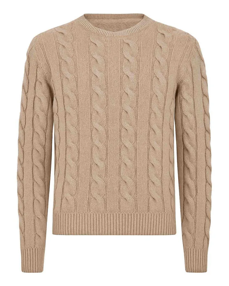 Jacob Cohën Rundhalspullover - Beige Beige