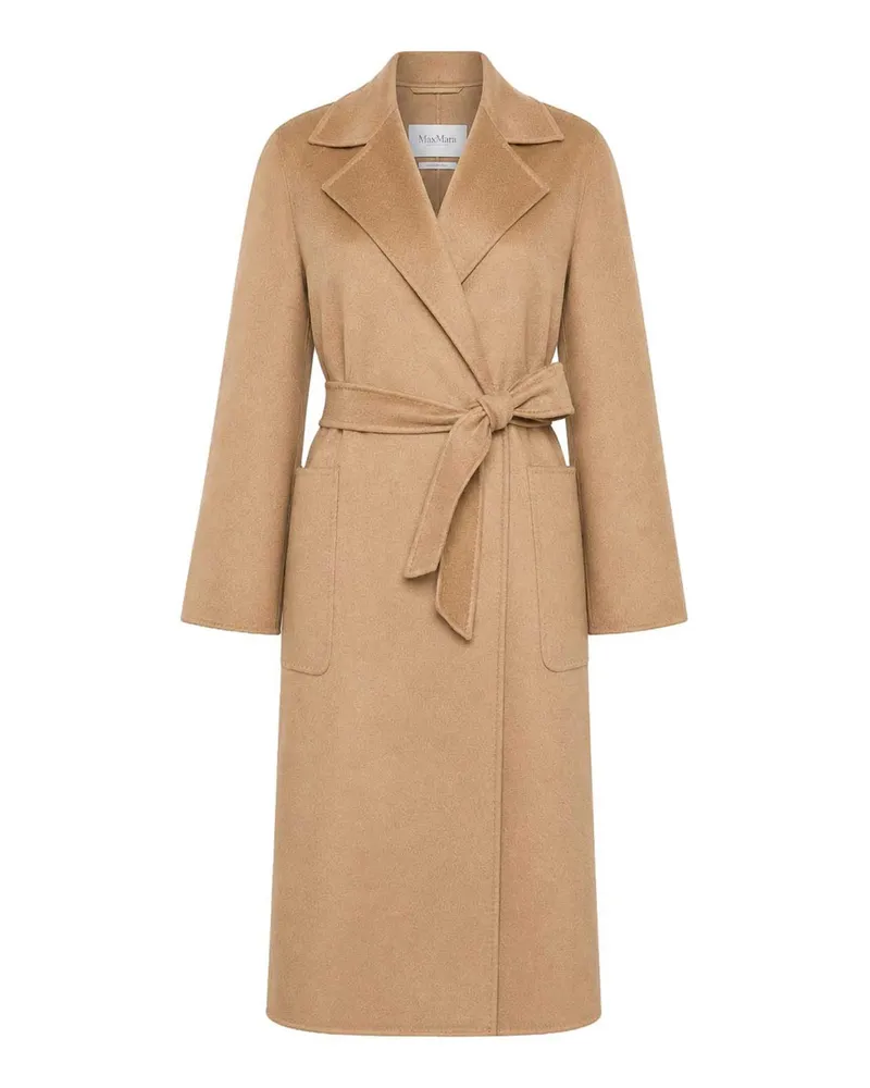 Max Mara Knielanger Mantel - Nude Nude