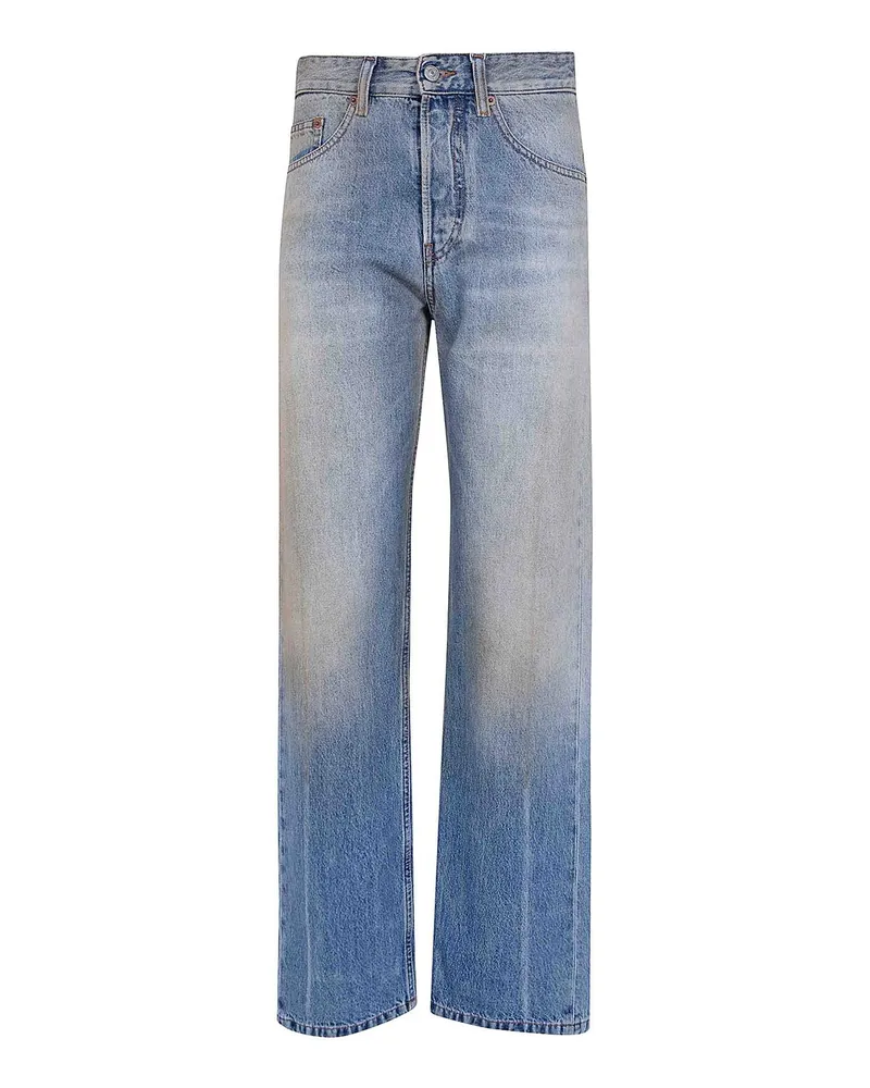 Maison Margiela Straight Leg Jeans - Blau Blau