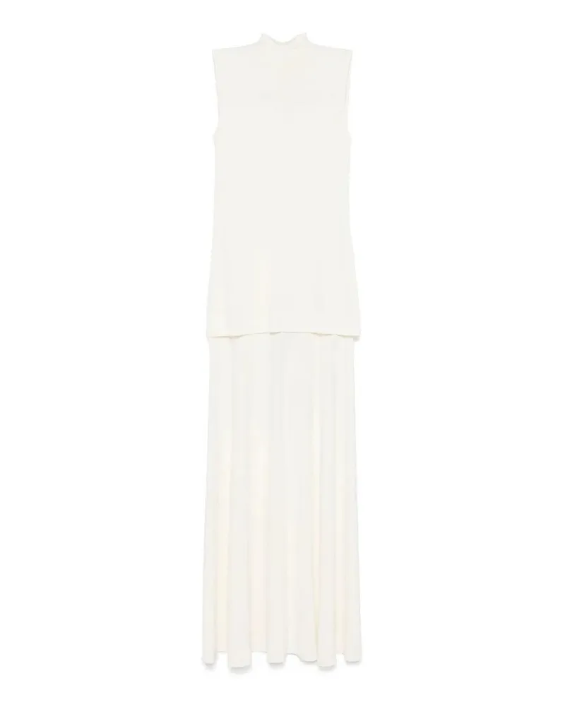 Jil Sander Knielanges Kleid - Weiß Weiß