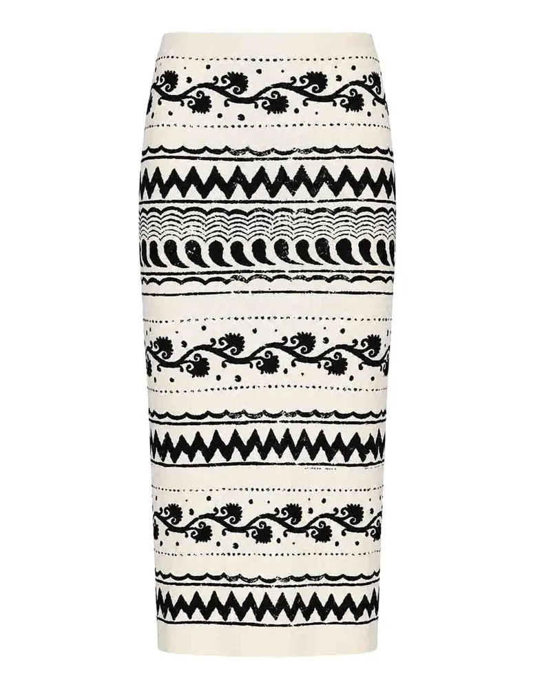 Alberta Ferretti Midirock - Weiß Weiß