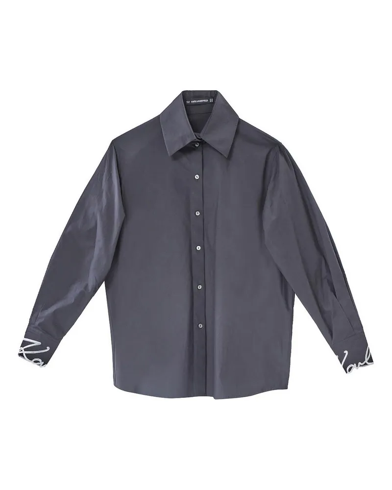 Karl Lagerfeld Hemd - Schwarz Schwarz